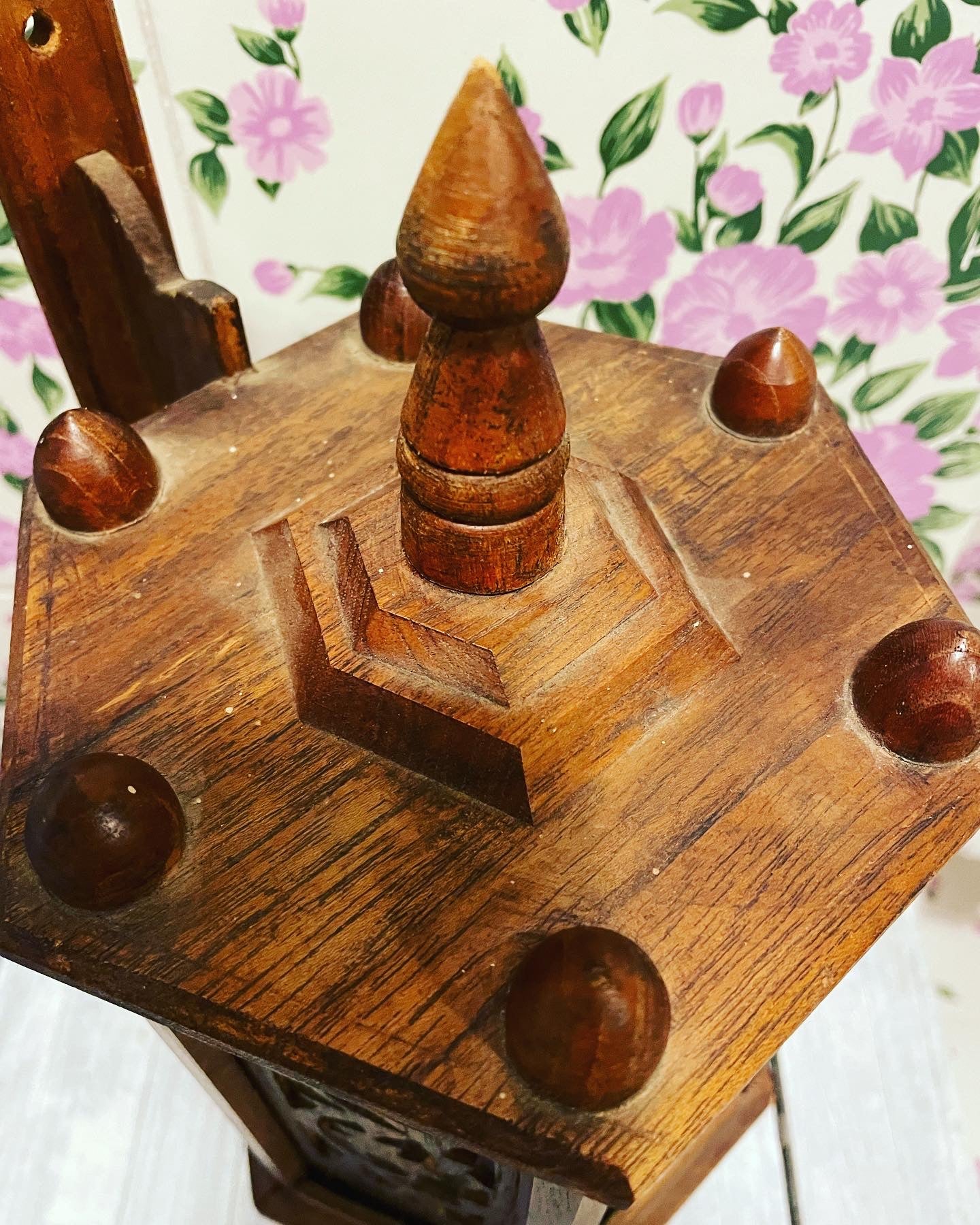 Antique wooden lantern