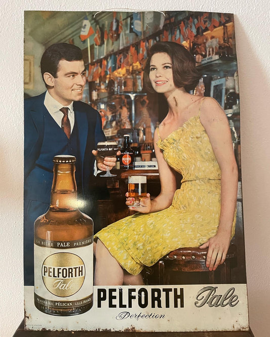 Pelforth beer sign