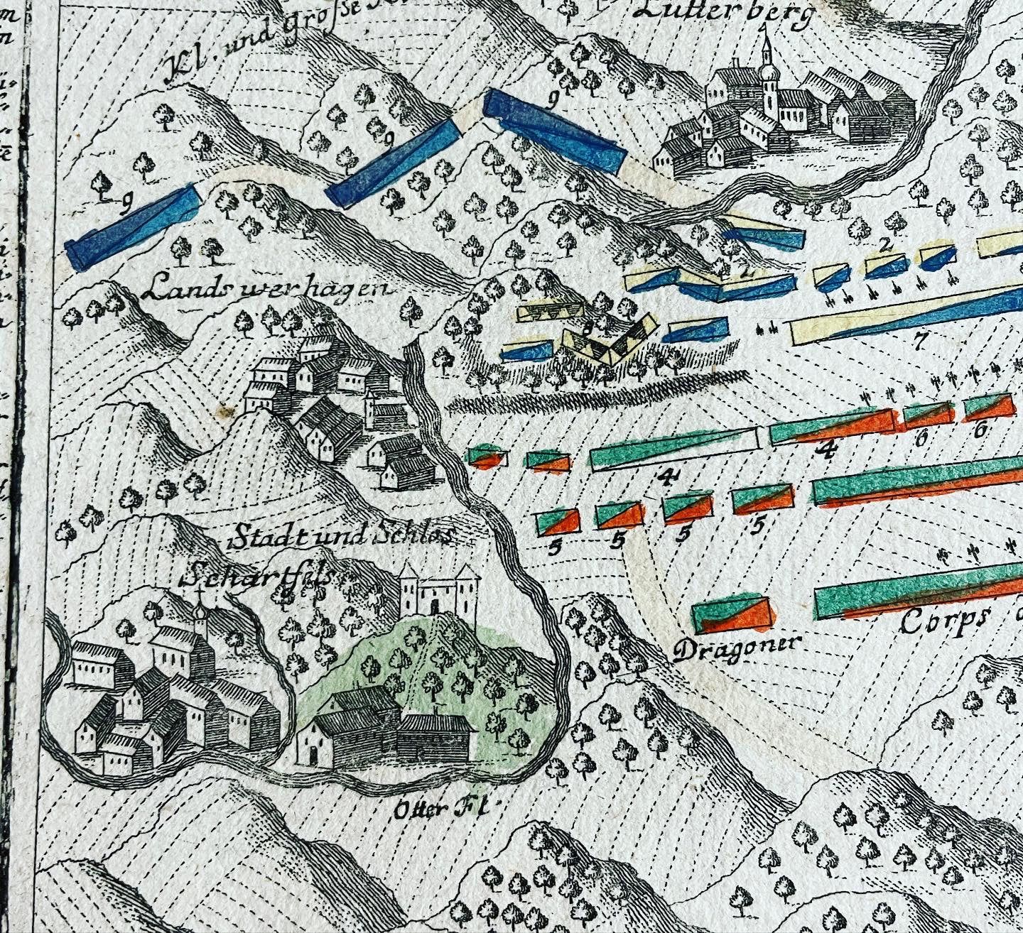 Mappe militari 1700