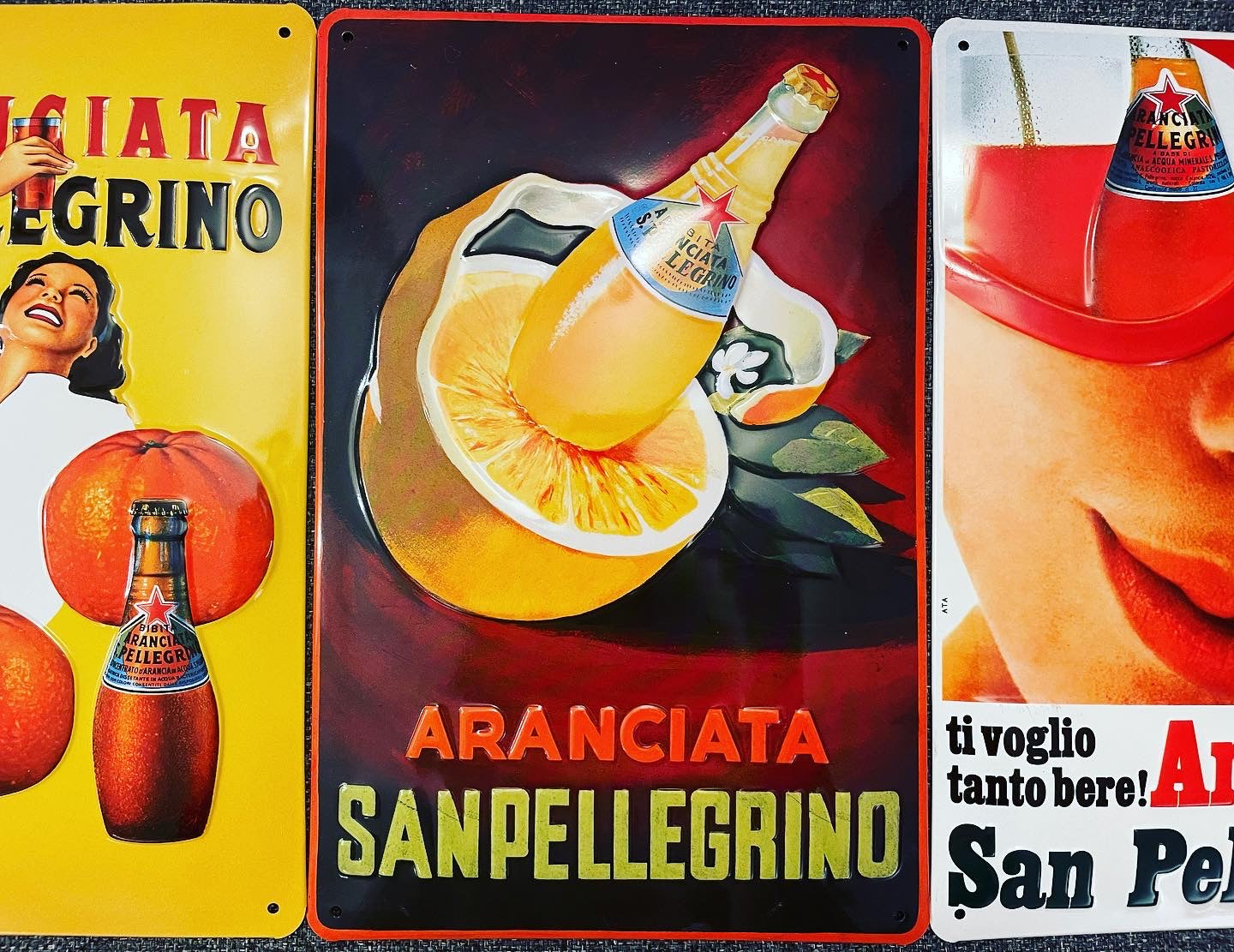 San Pellegrino Trio of Signs