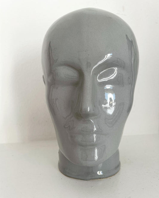 Mid century ceramic head