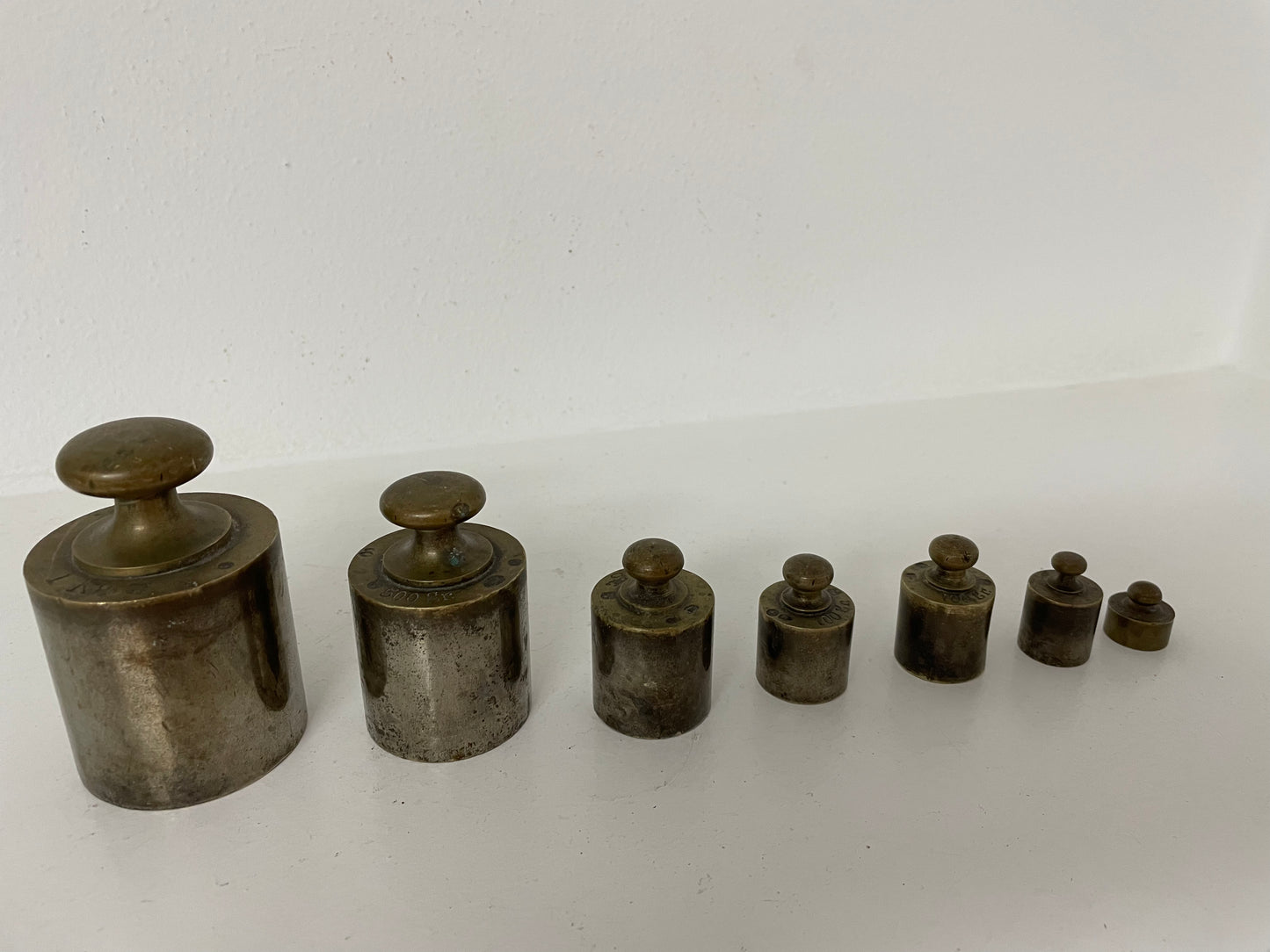 Set of antique weights