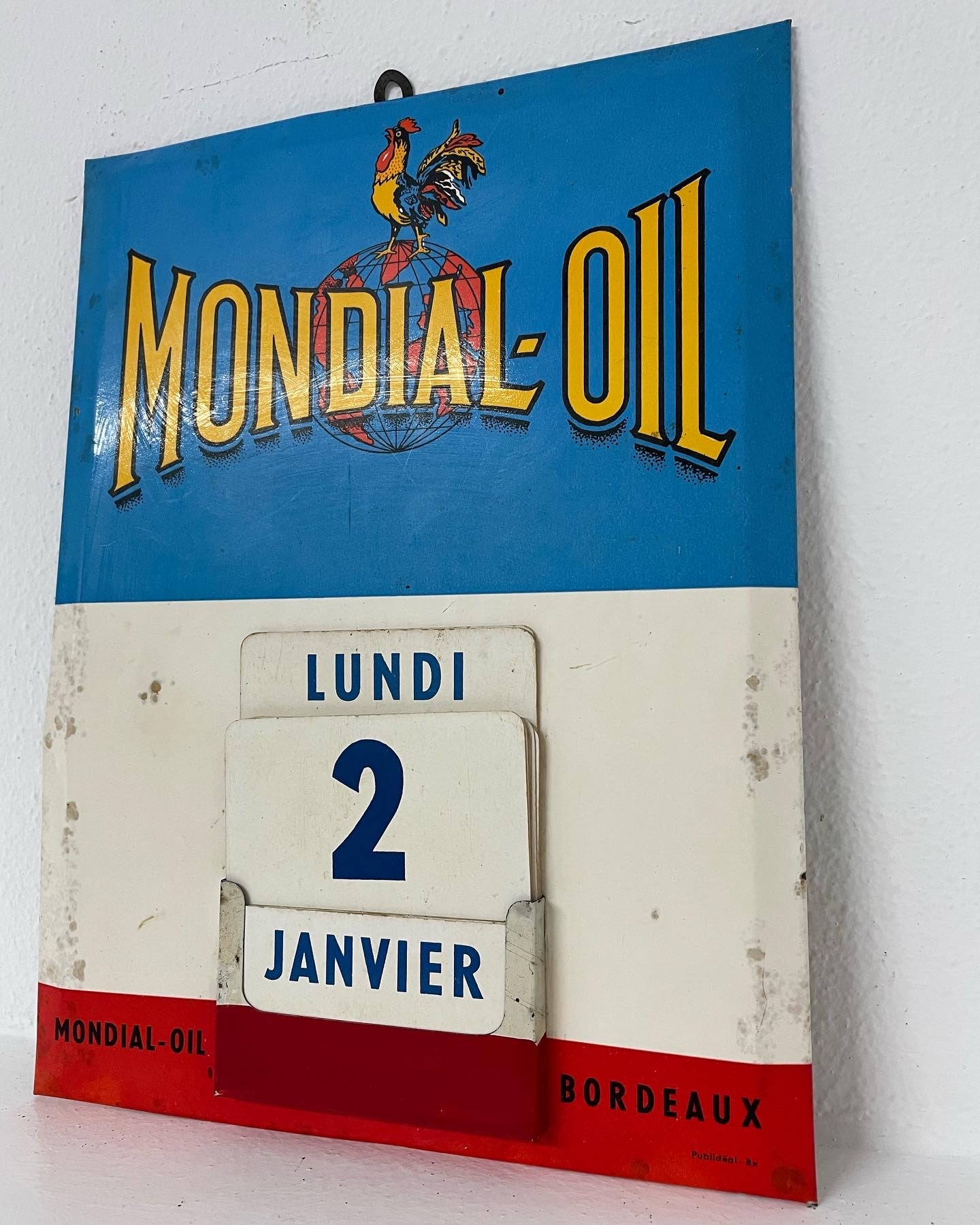 Calendario perpetuo Mondial Oil