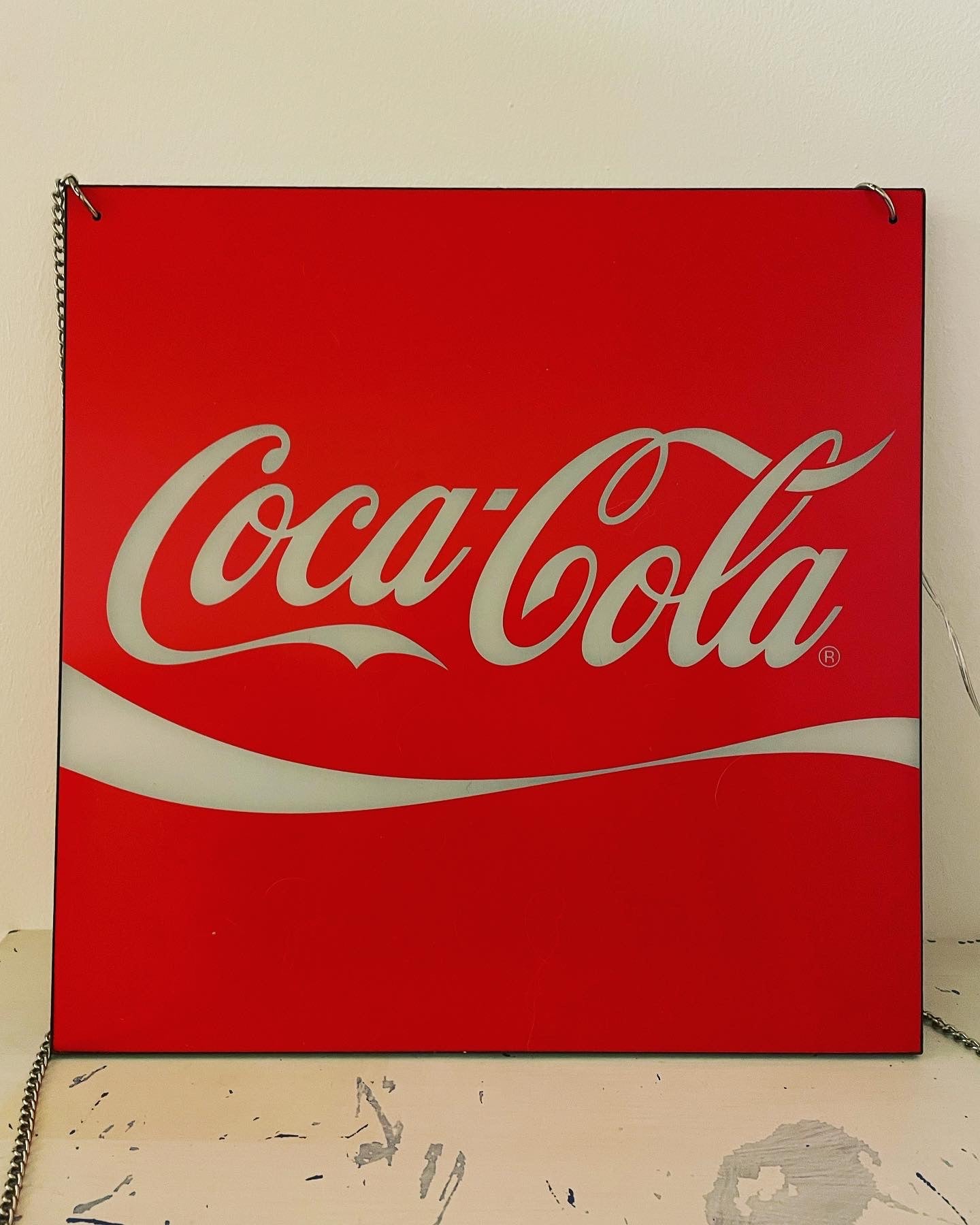 Coca Cola square light sign