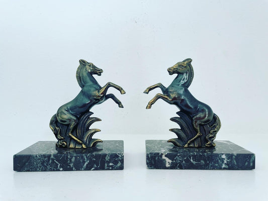 Art Deco Horse Bookends