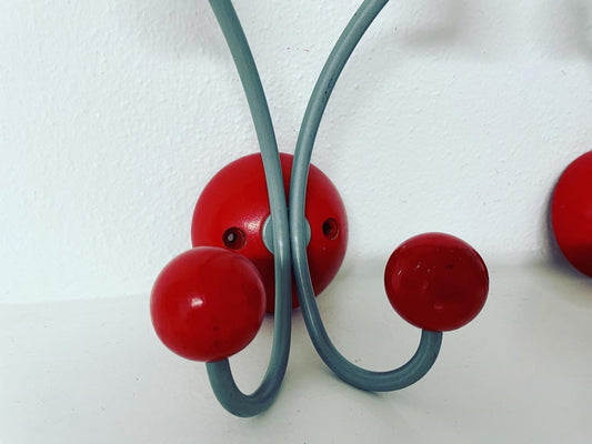 Red Space Age Coat Rack