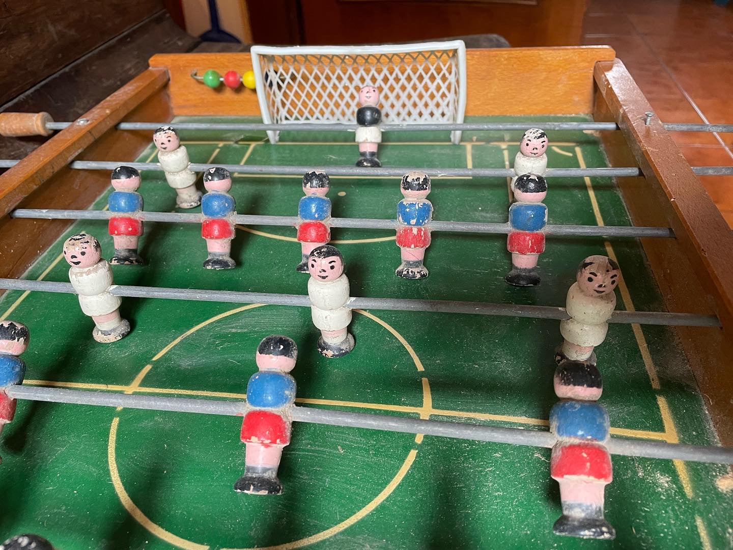 Old foosball table