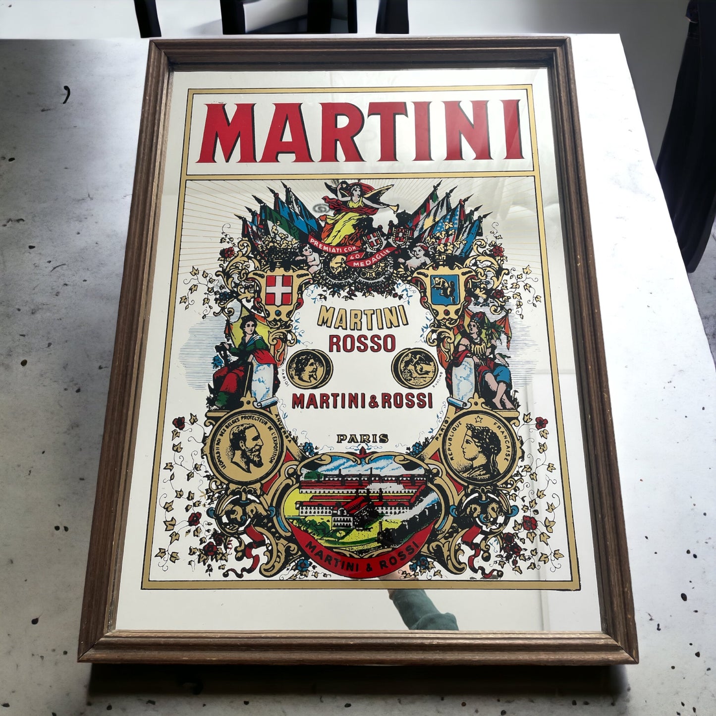 Large Martini Mirror