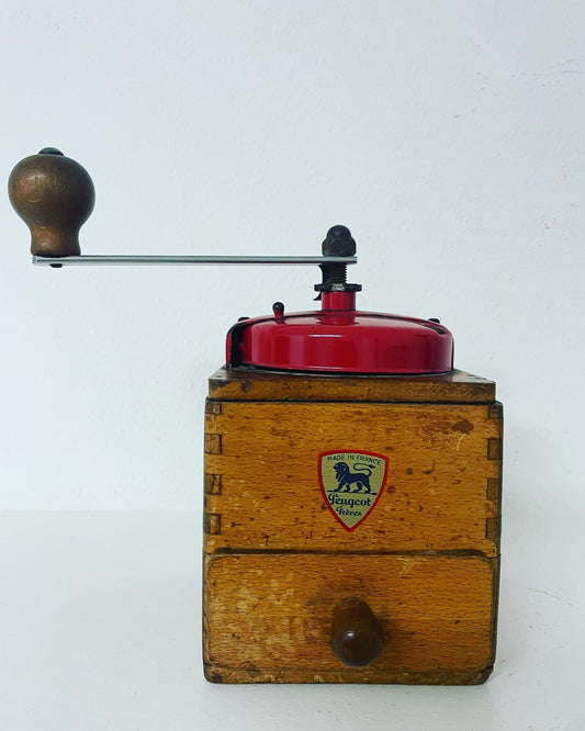 Red Peugeot grinder