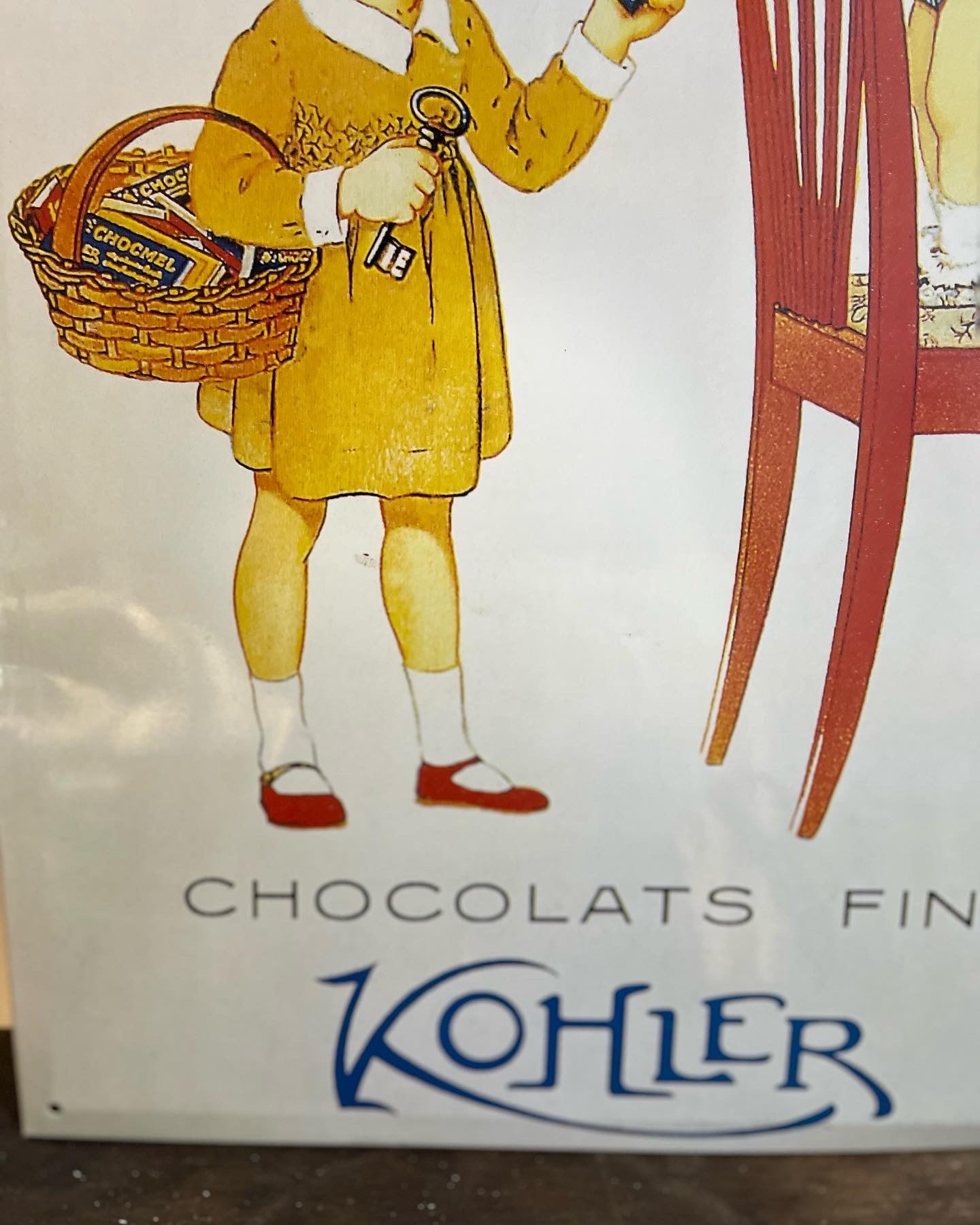 Insegna Kohler Chocolats anni ‘90