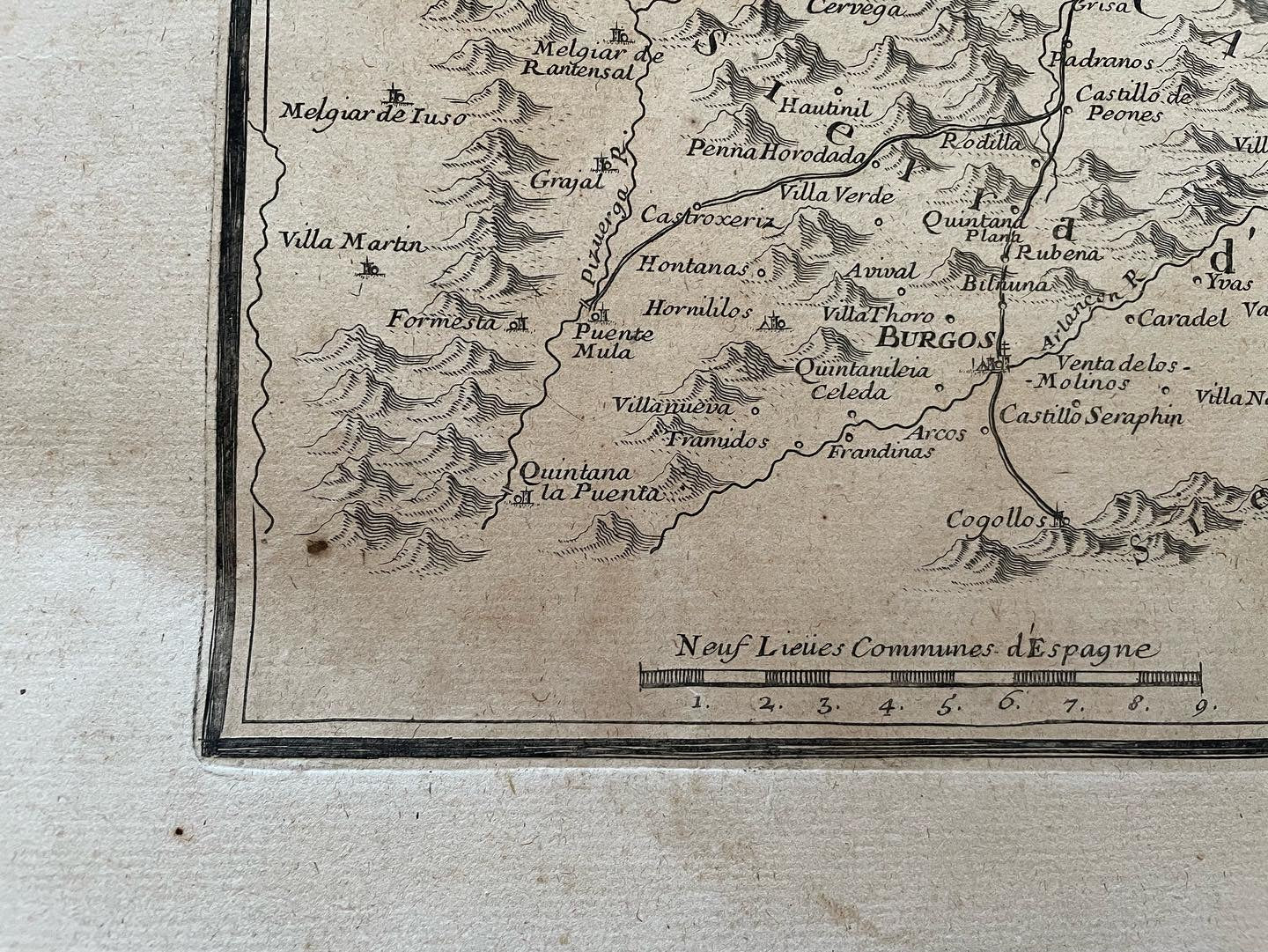 Ancient map of Navarre