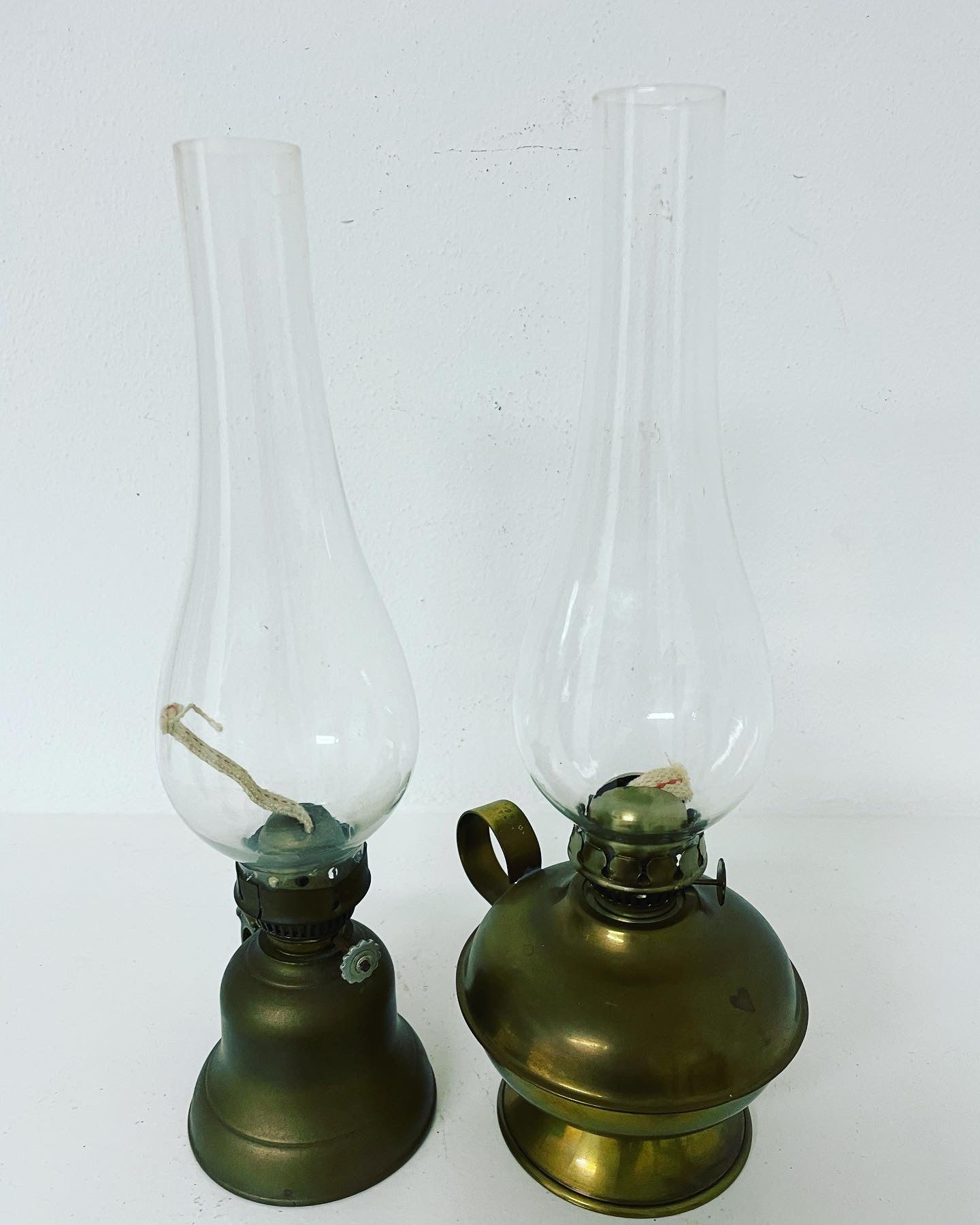 Pair of oil lamps