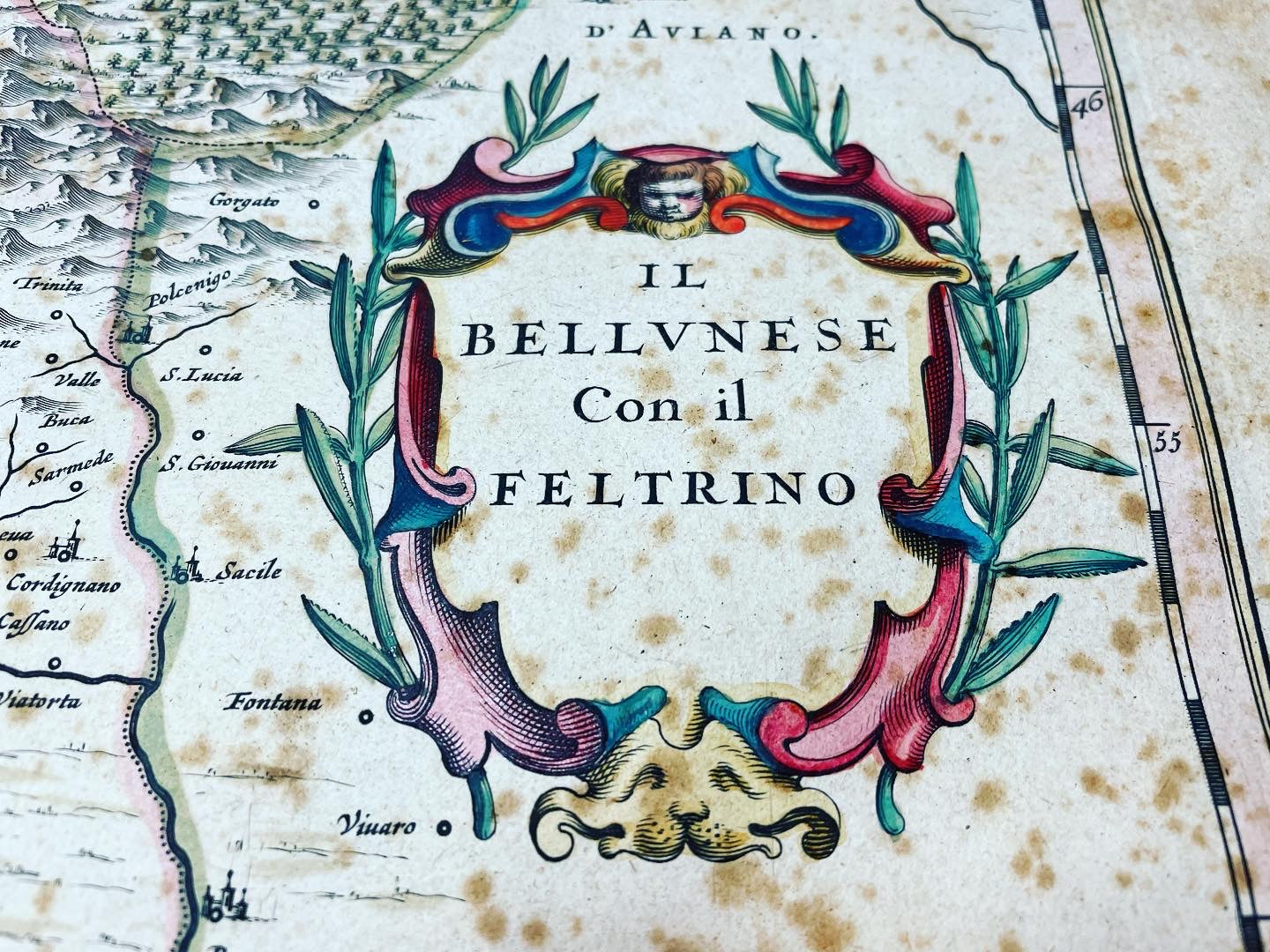 Map 1640 Belluno and Feltre