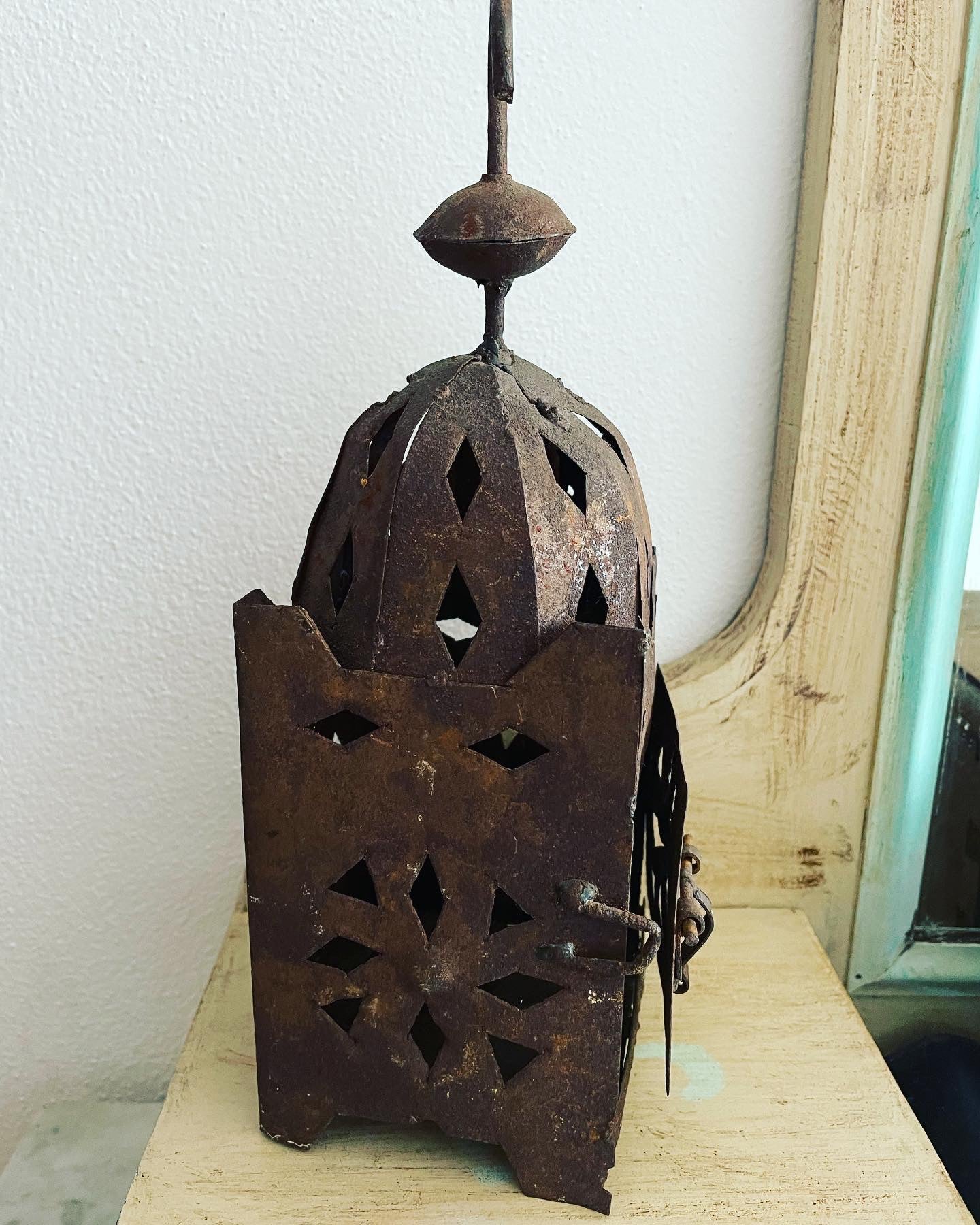 Ancient iron lantern