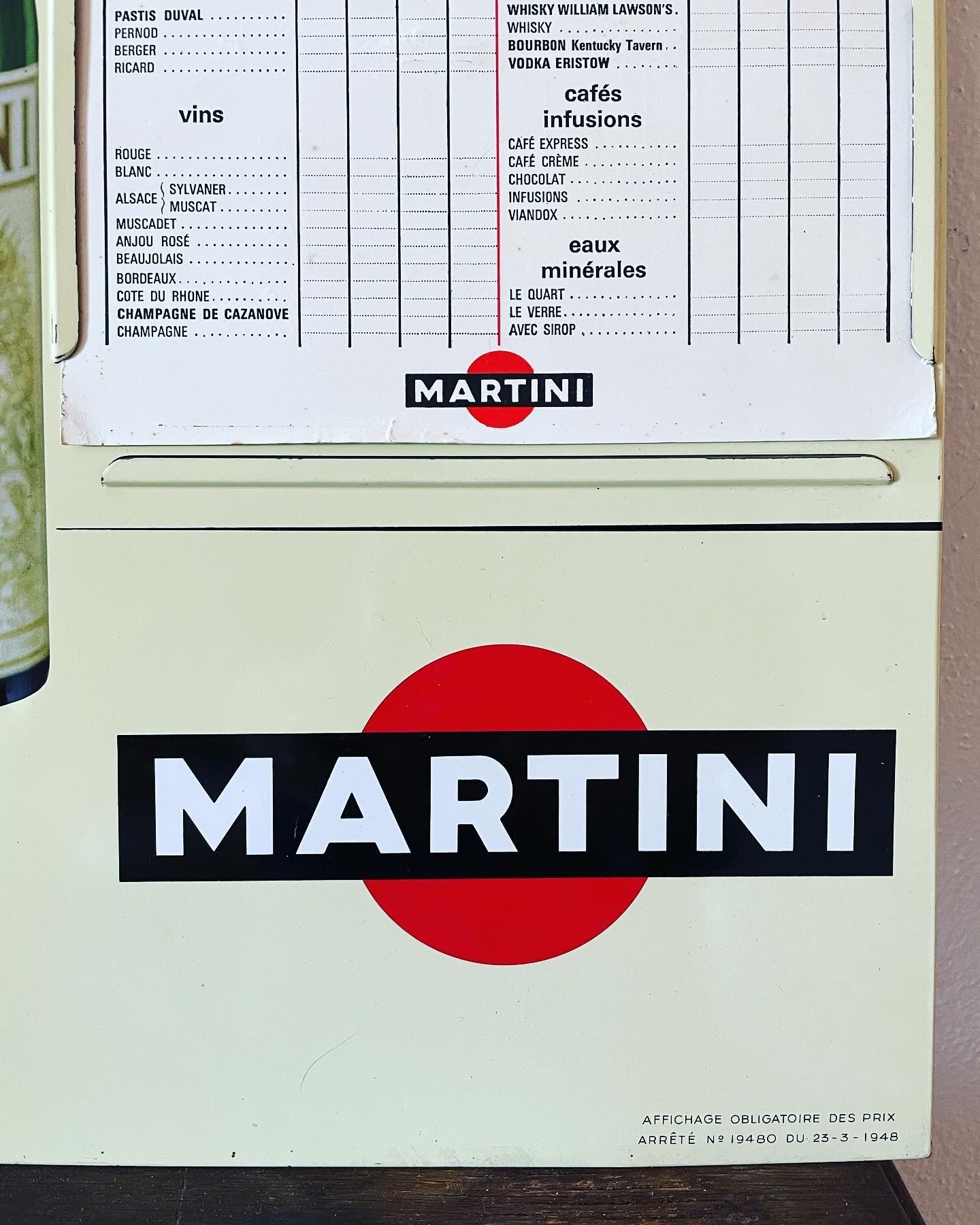 Insegna Martini 1948