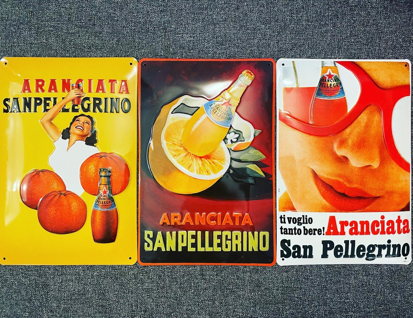 San Pellegrino Trio of Signs