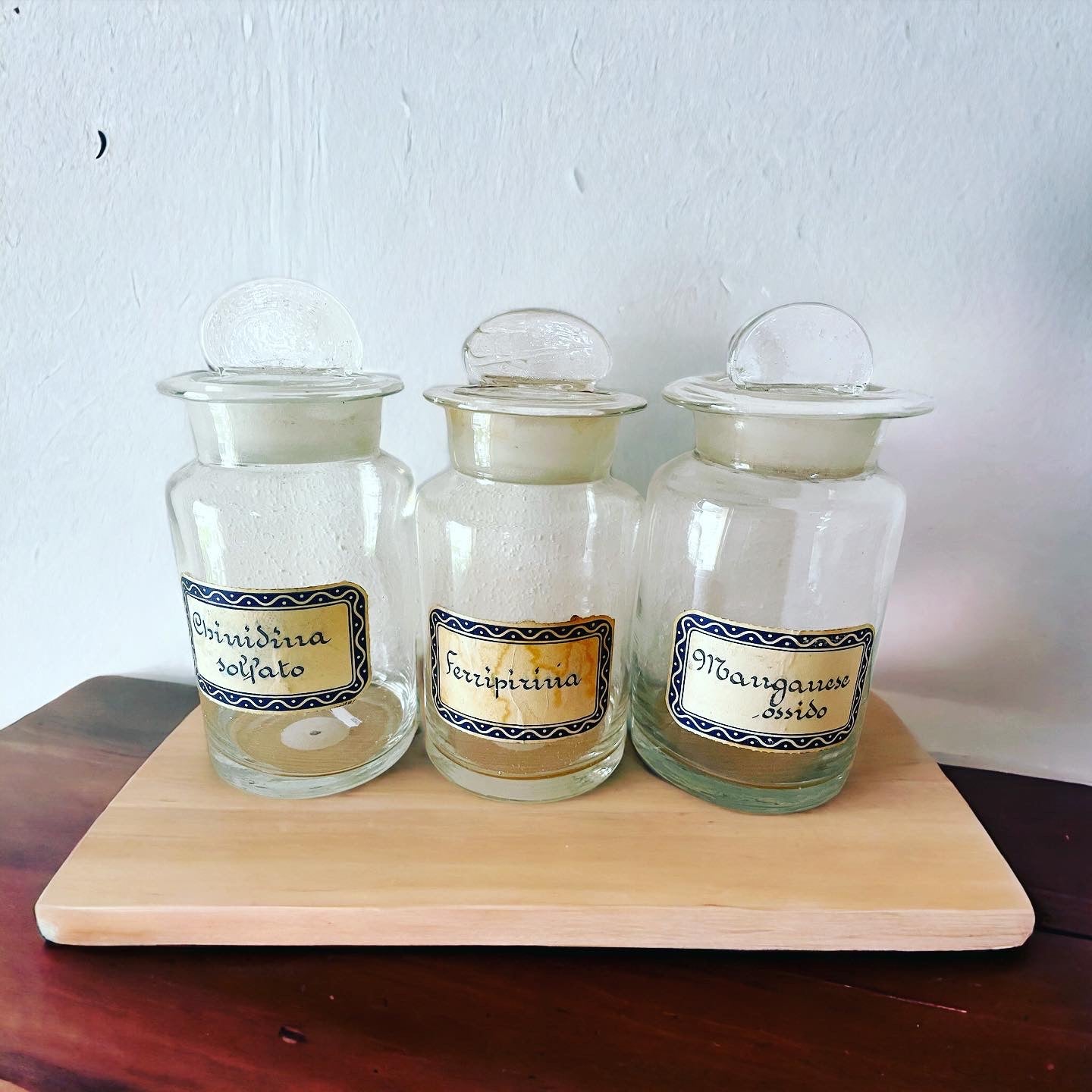 Tris pharmacy jars