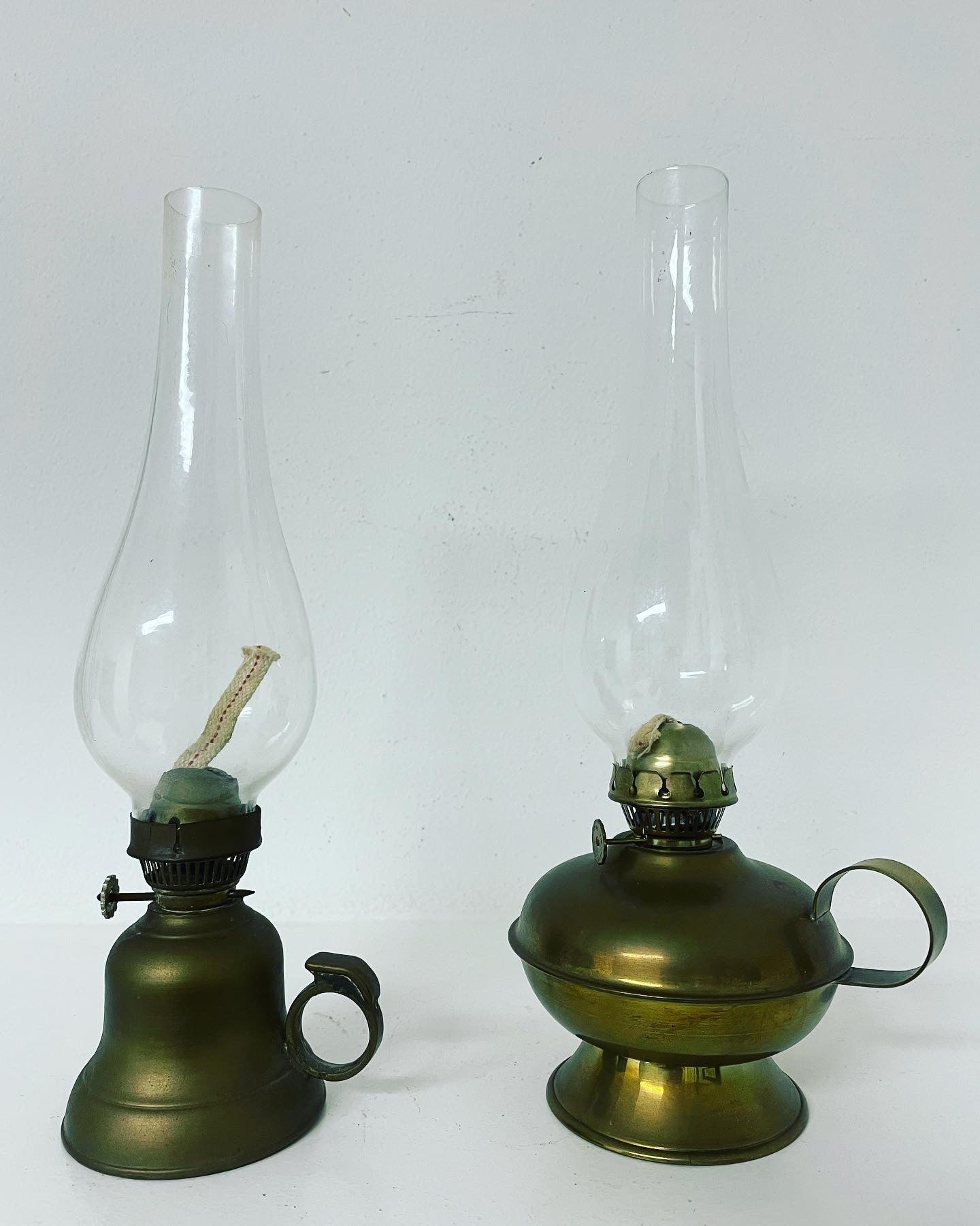 Pair of oil lamps