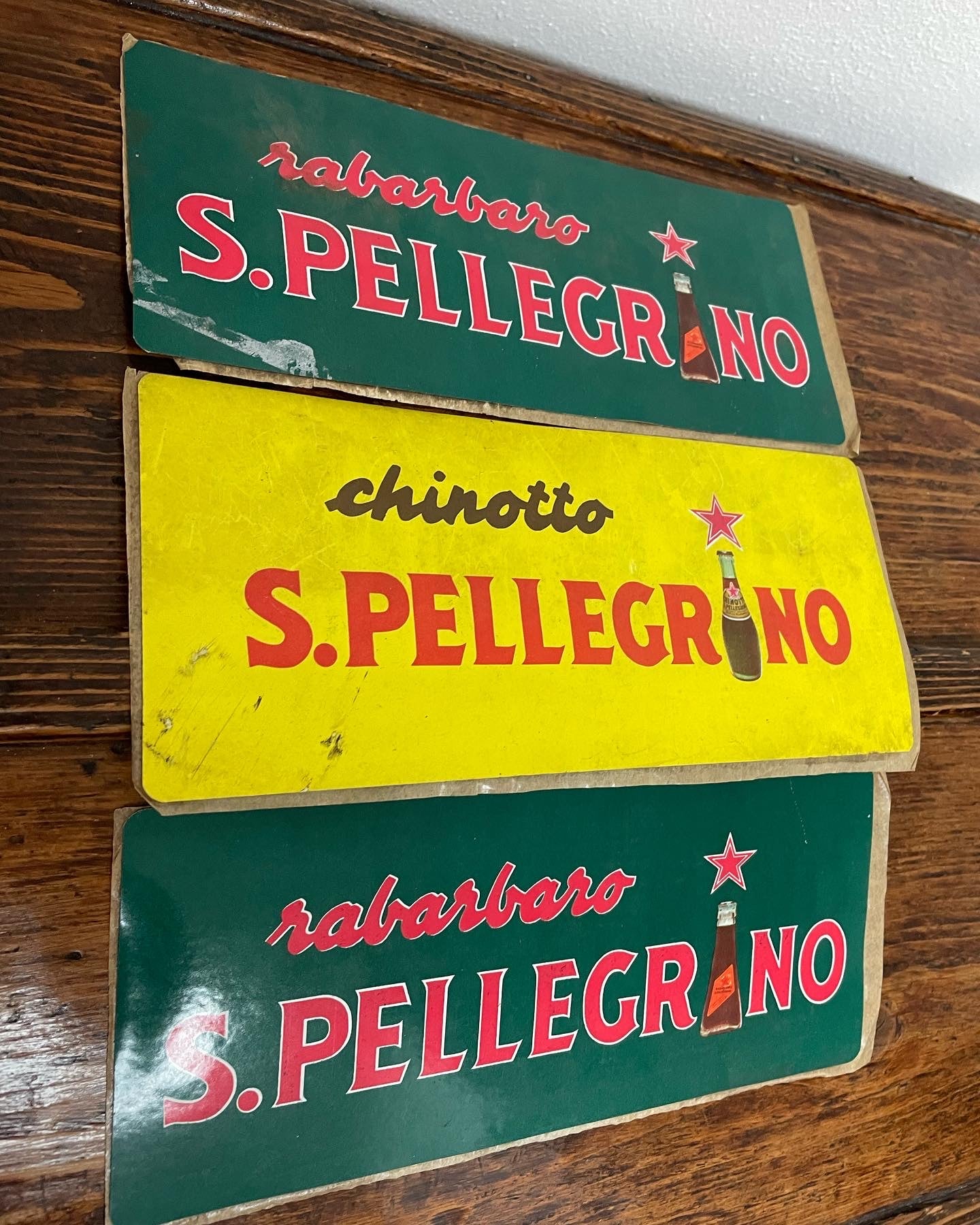 San Pellegrino double-sided stickers