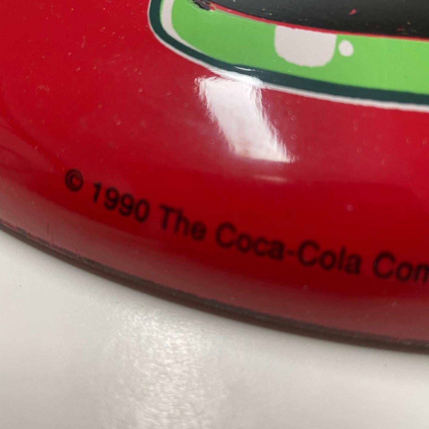 Coca Cola Button Sign 1990