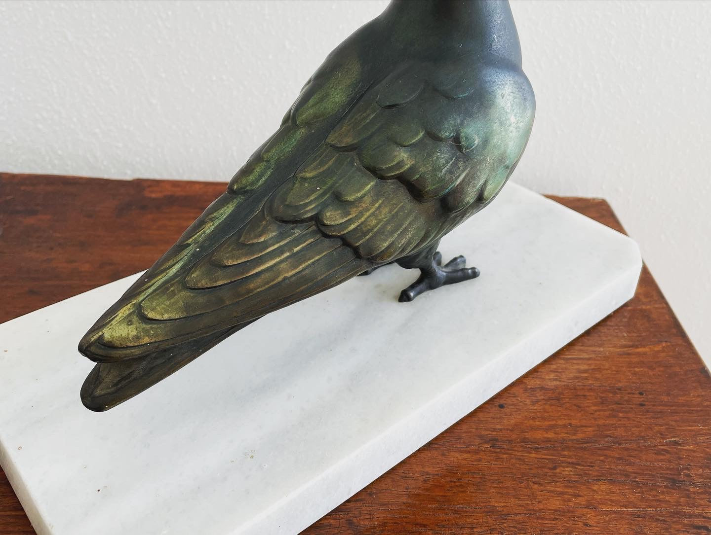 Art Deco Pigeon Statue