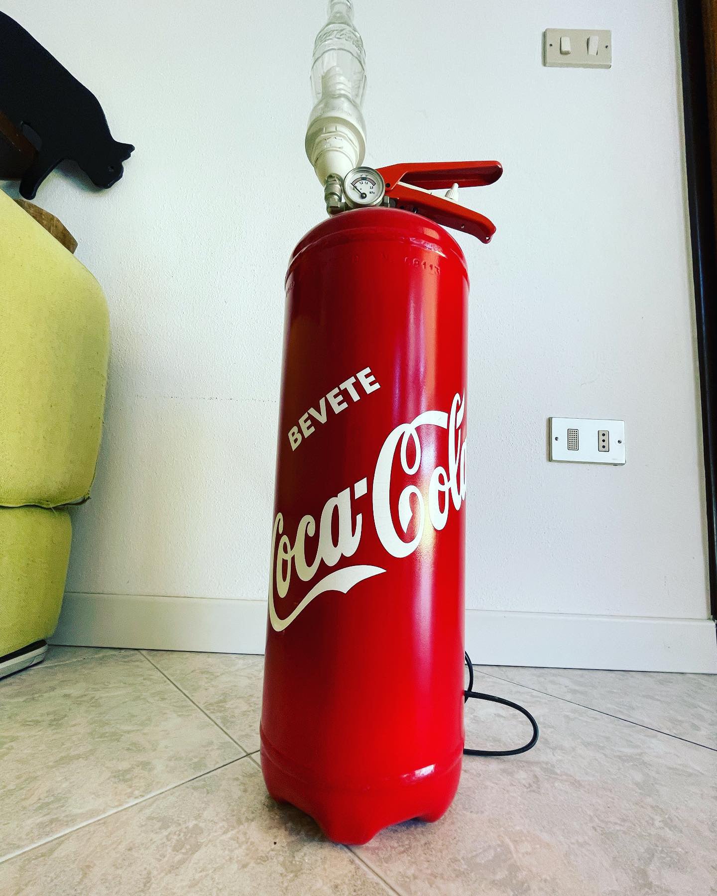 Coca Cola Fire Extinguisher Lamp