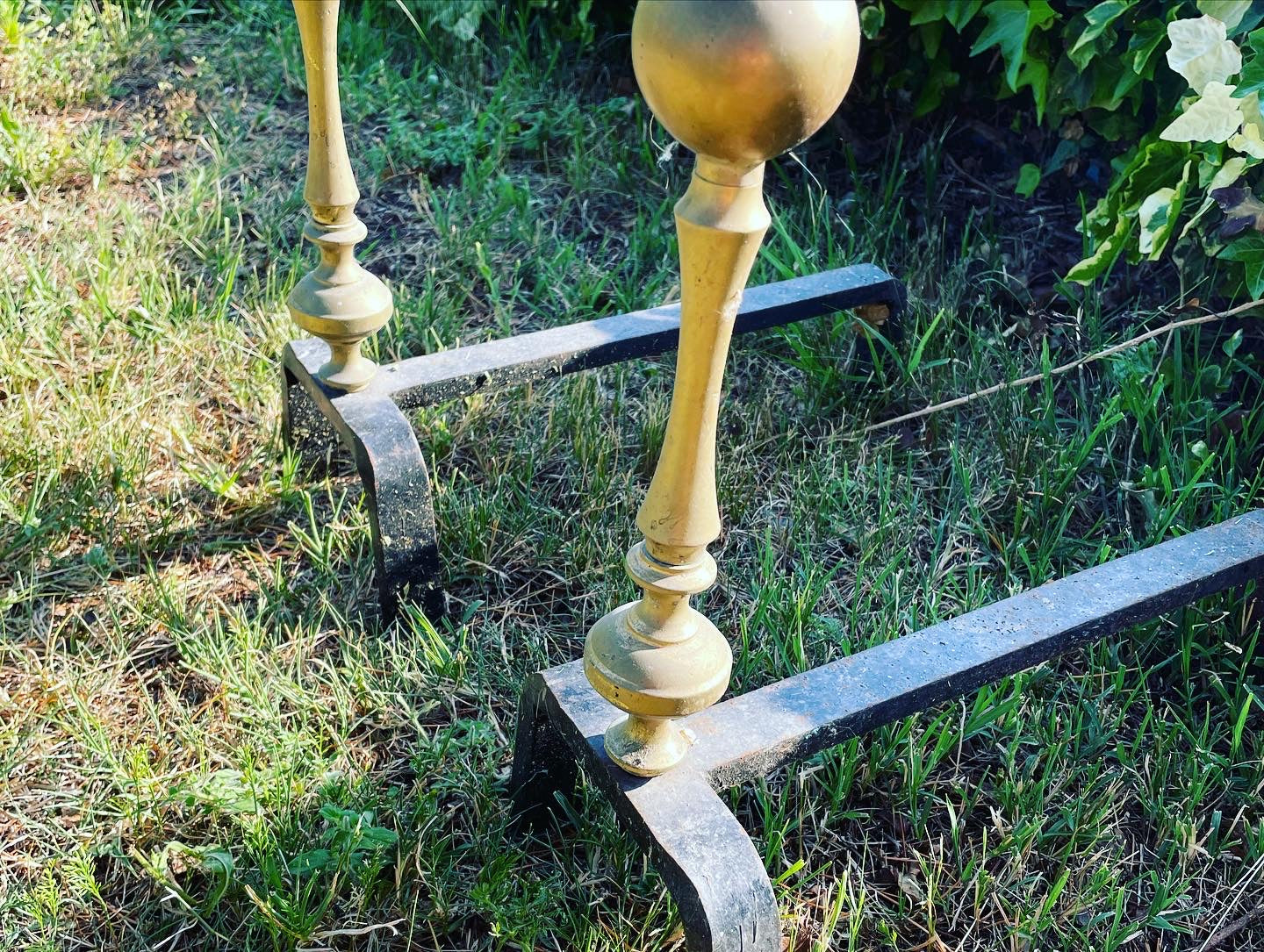 Pair of old andirons