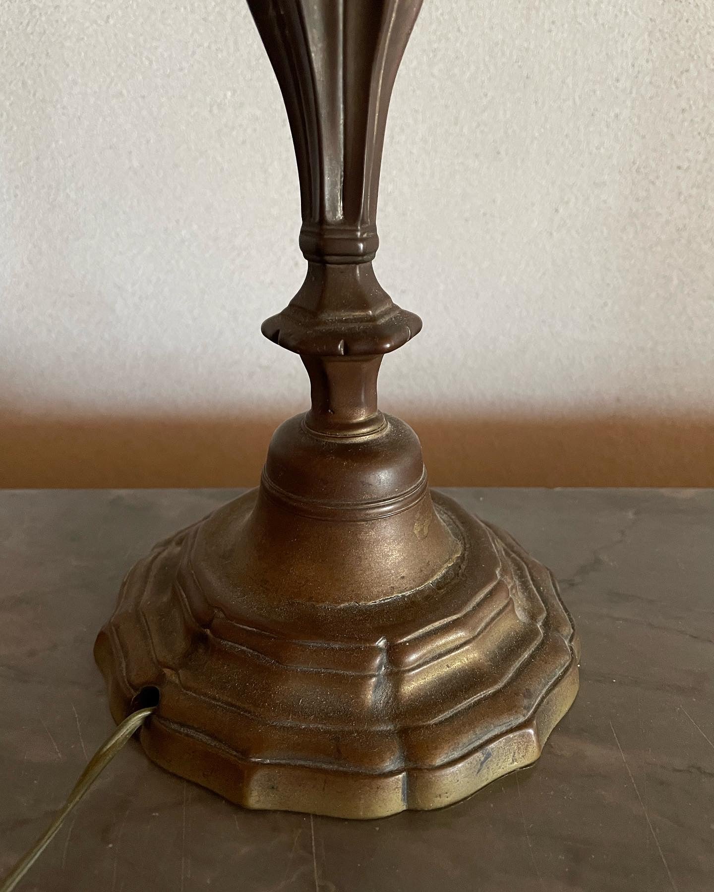 Ancient neo-baroque lamp