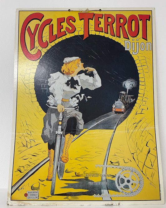 Cycles Terrot advertising cardboard