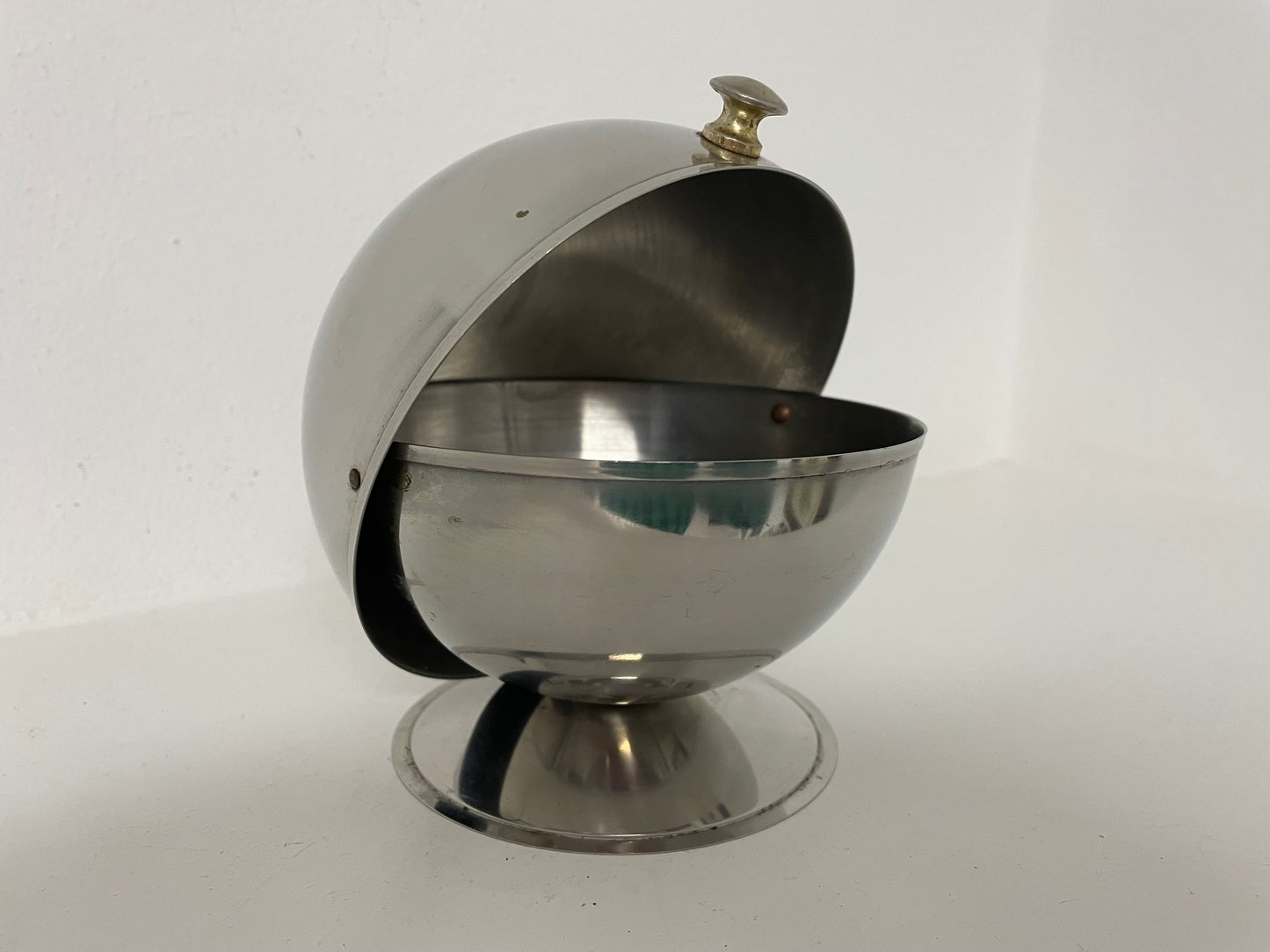 Space Age Steel Sugar Bowl