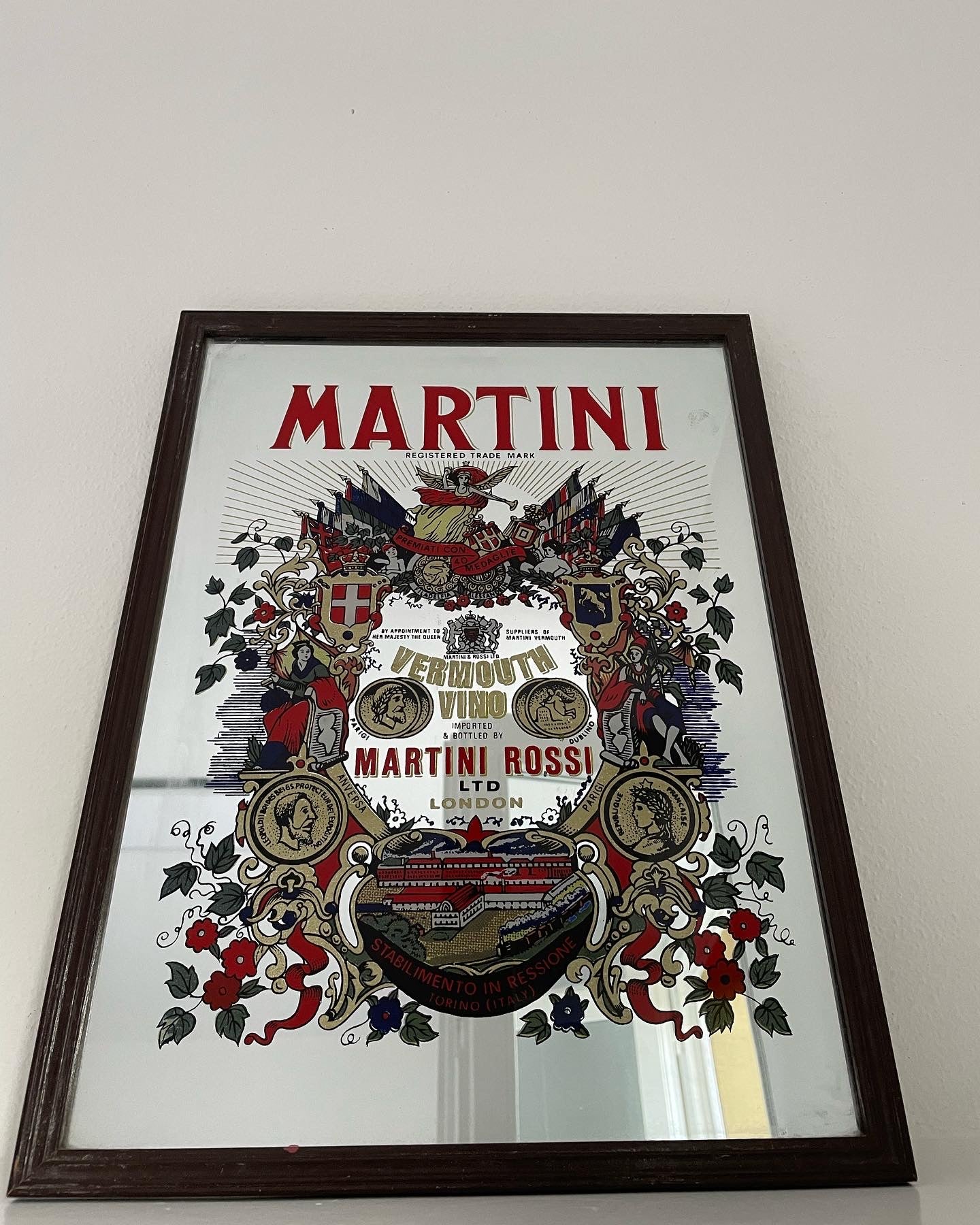 Martini Advertising Mirror