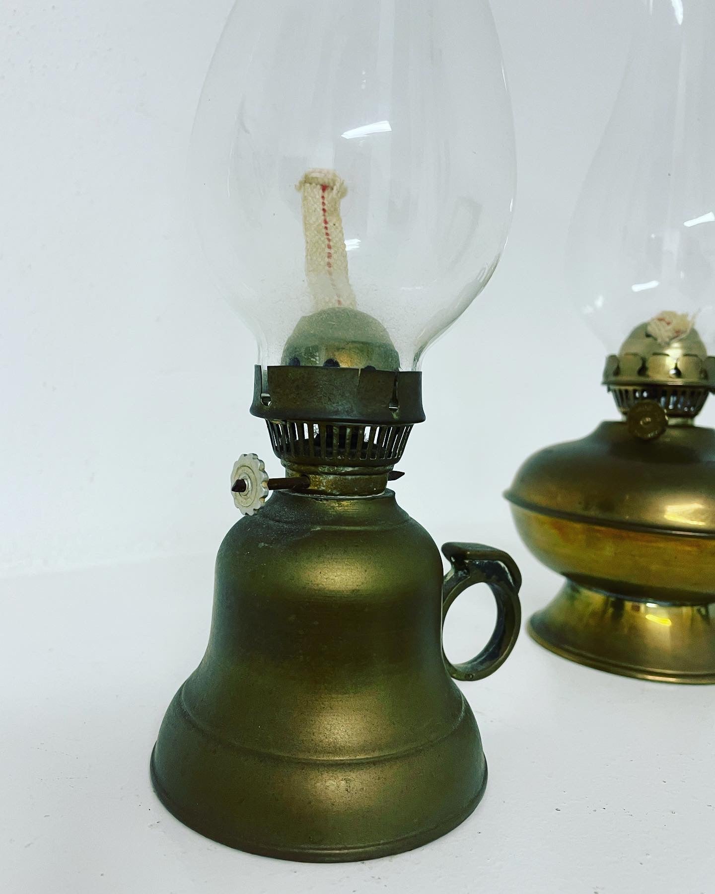 Pair of oil lamps