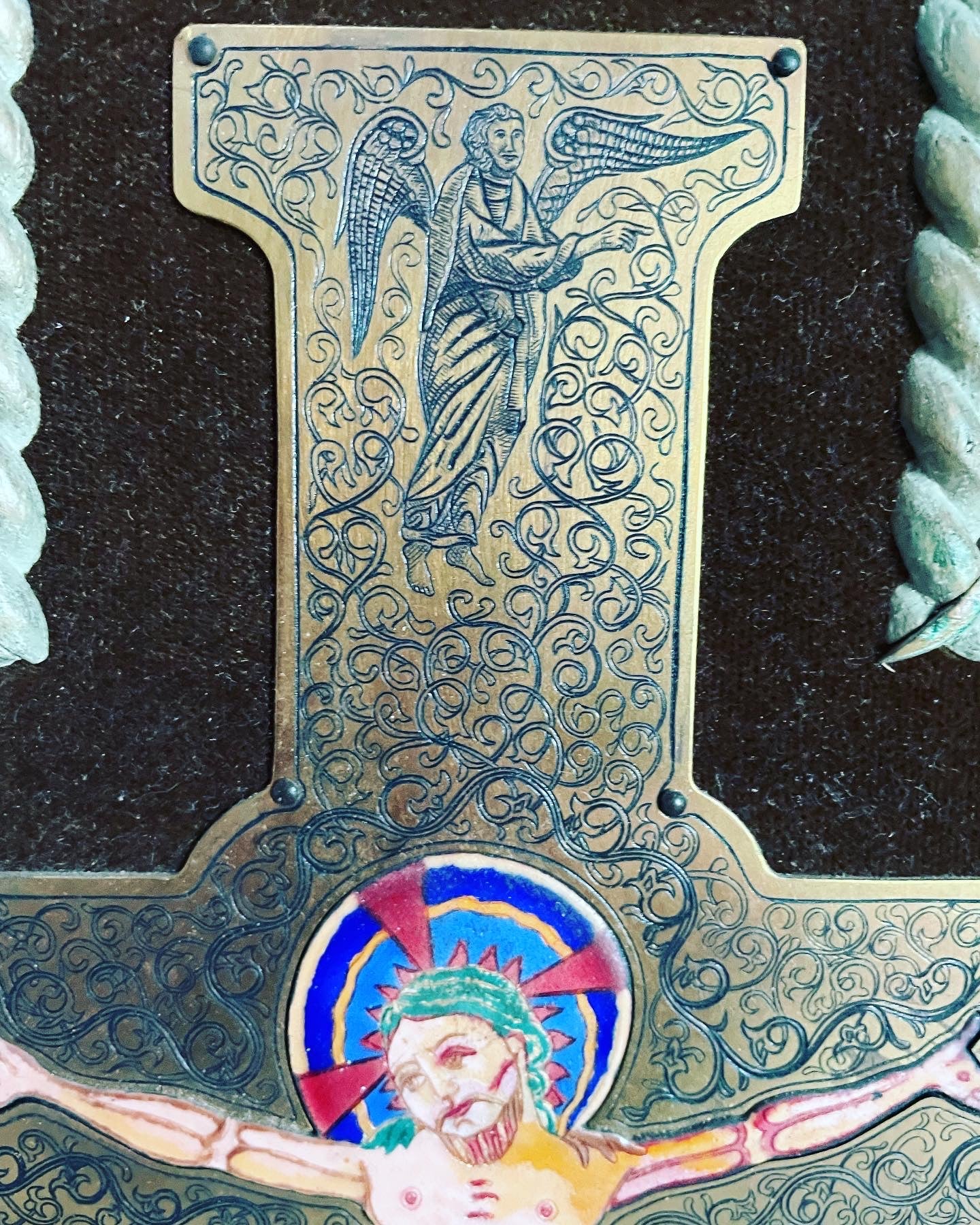 Oriental enamel cross