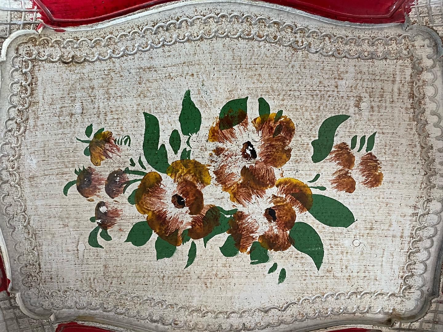 Hand painted tray