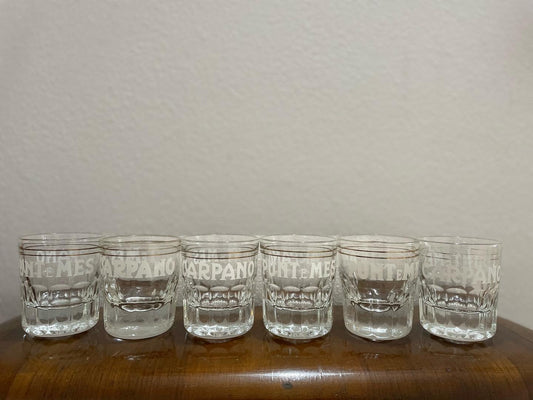 Carpano Punt E Mes set of 6 glasses