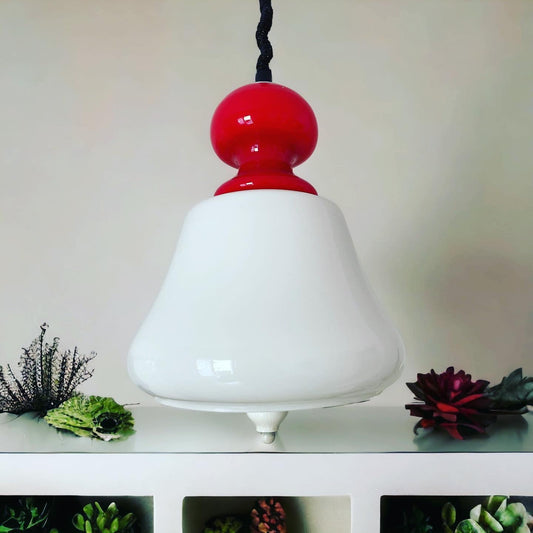 White and red lamp