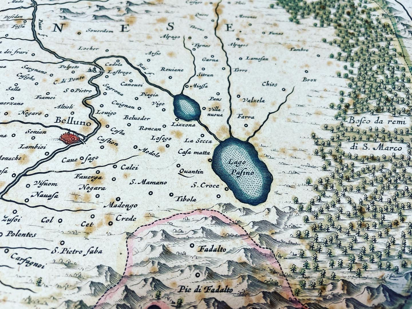 Mappa 1640 Bellunese e Feltrino