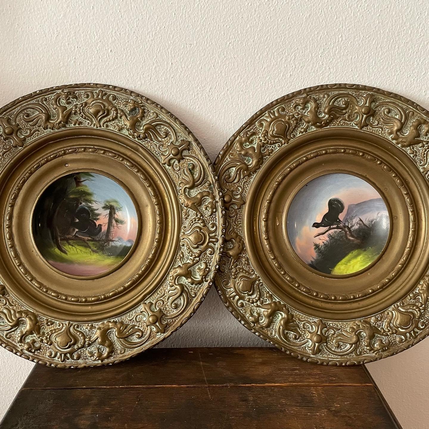 Pair of antique plates