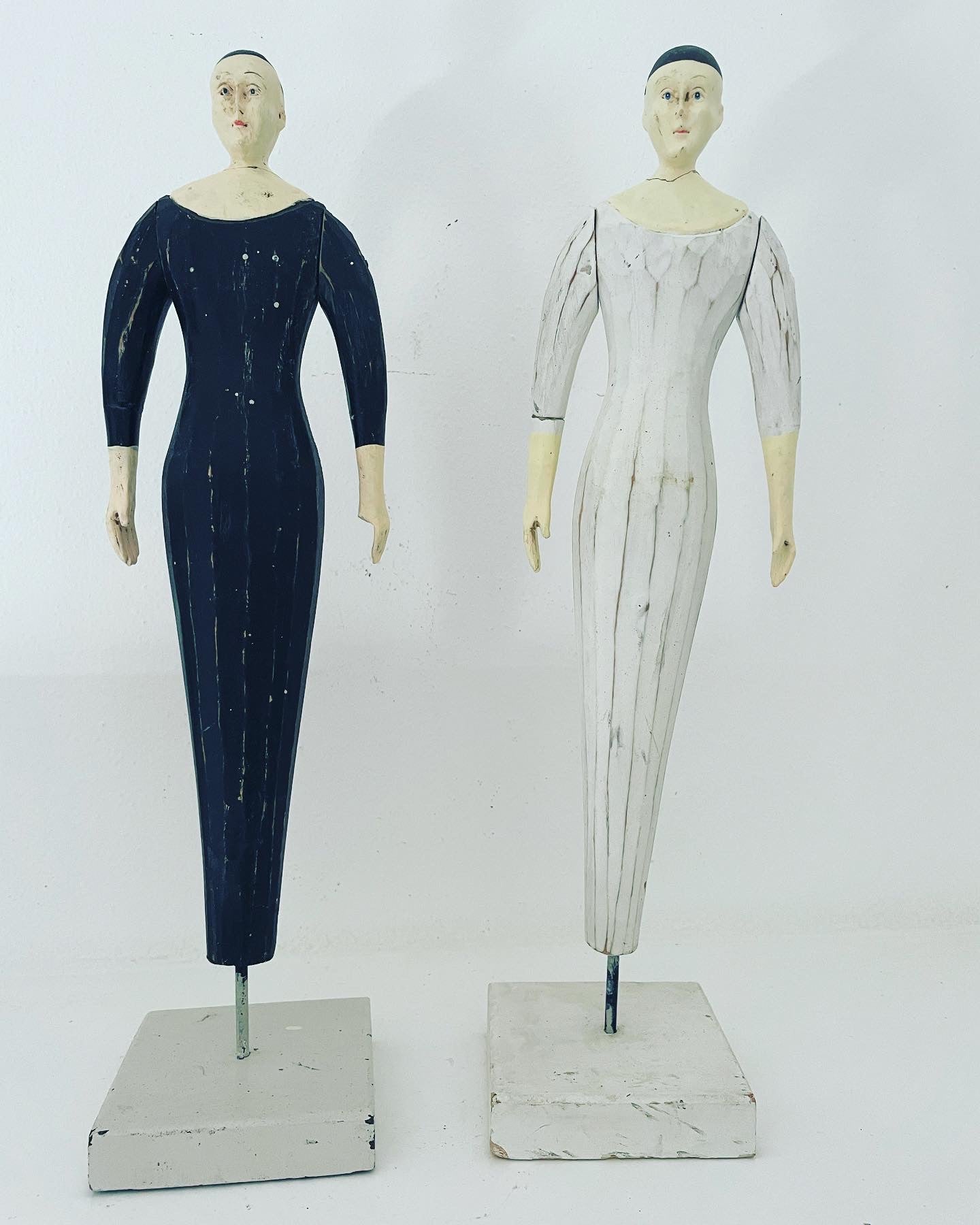 Pair of Brocante Dolls