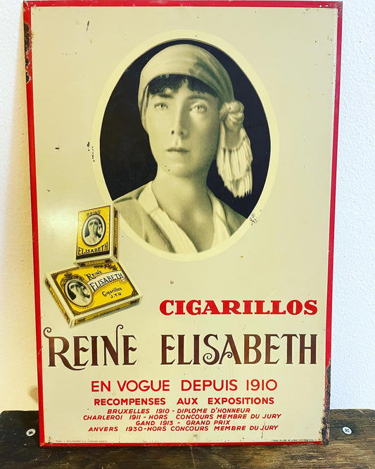 Reine Elisabeth cigarette sign