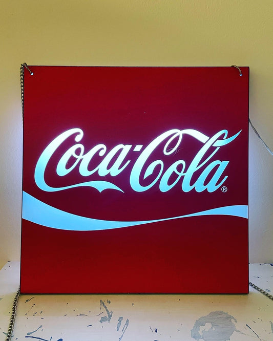 Coca Cola square light sign