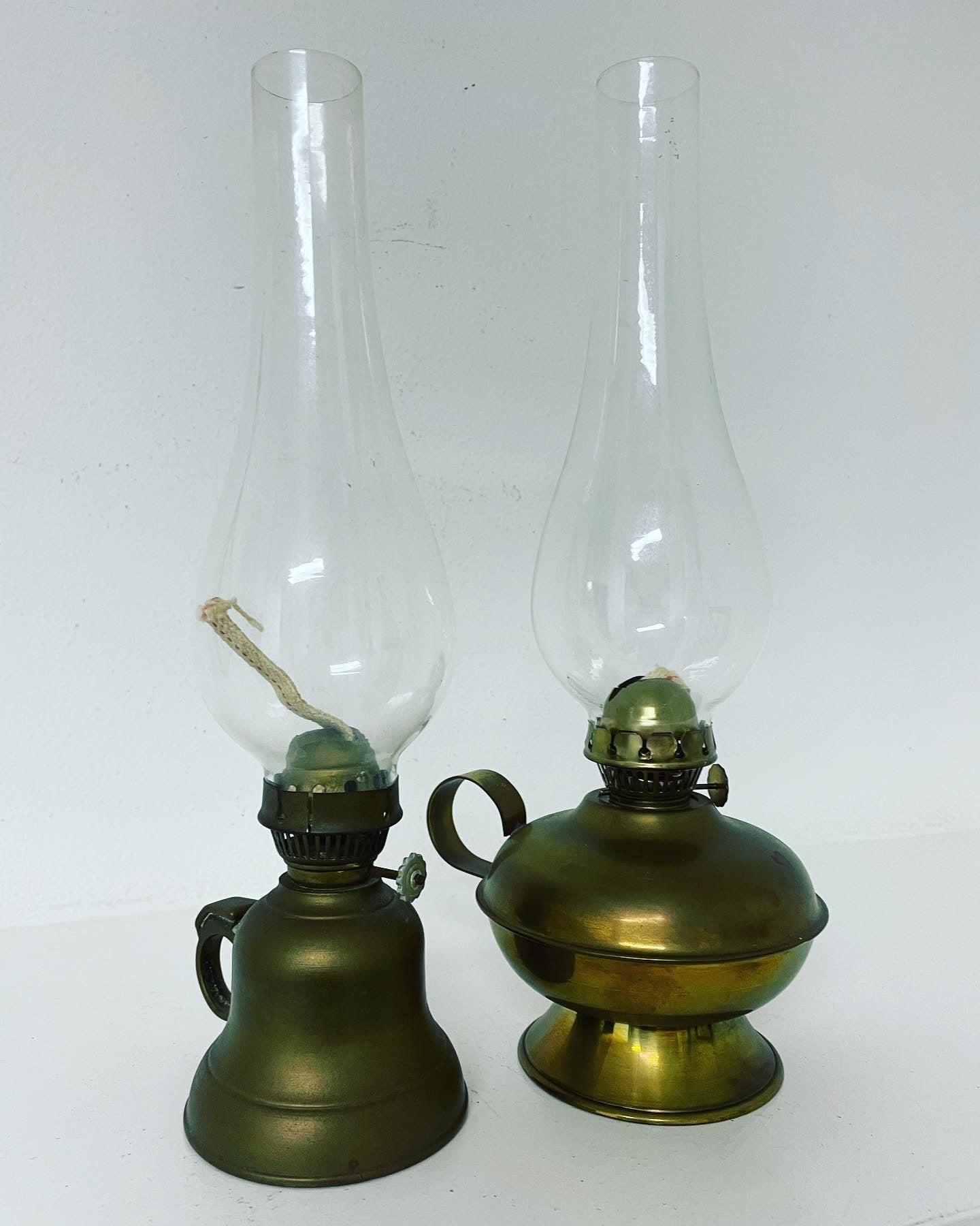 Pair of oil lamps