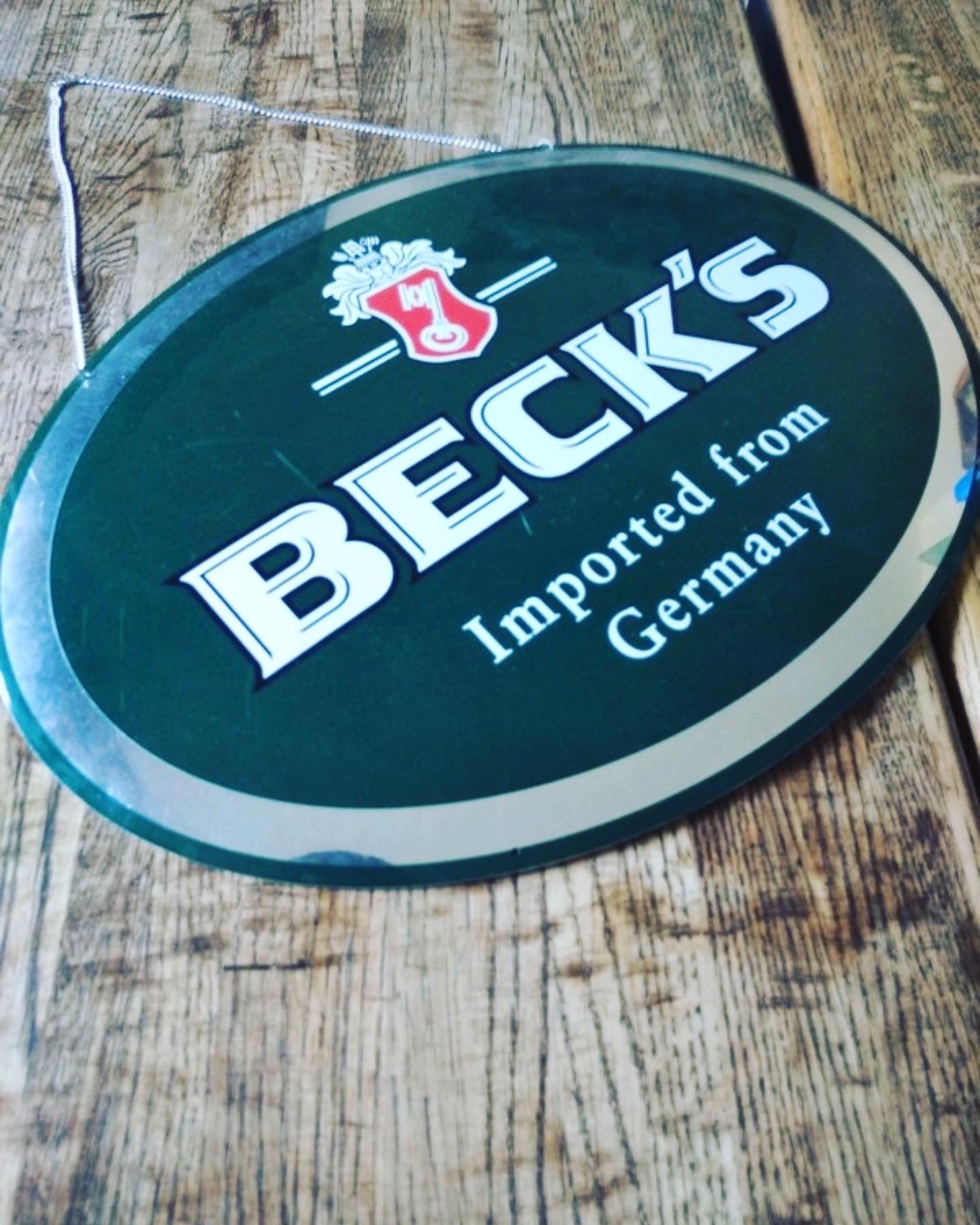 Becks beer sign