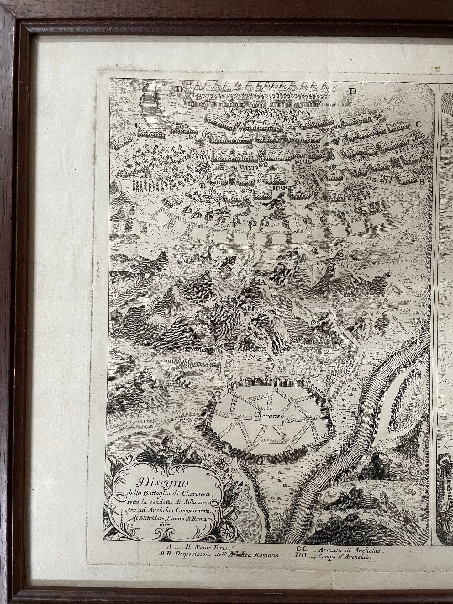 Pair of military maps 1735