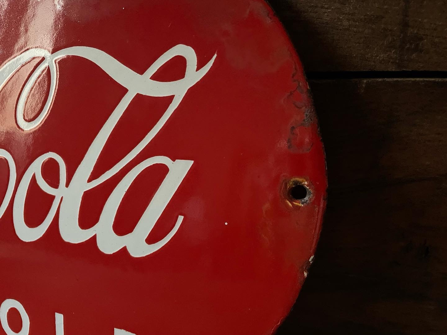 Insegna ovale Coca Cola