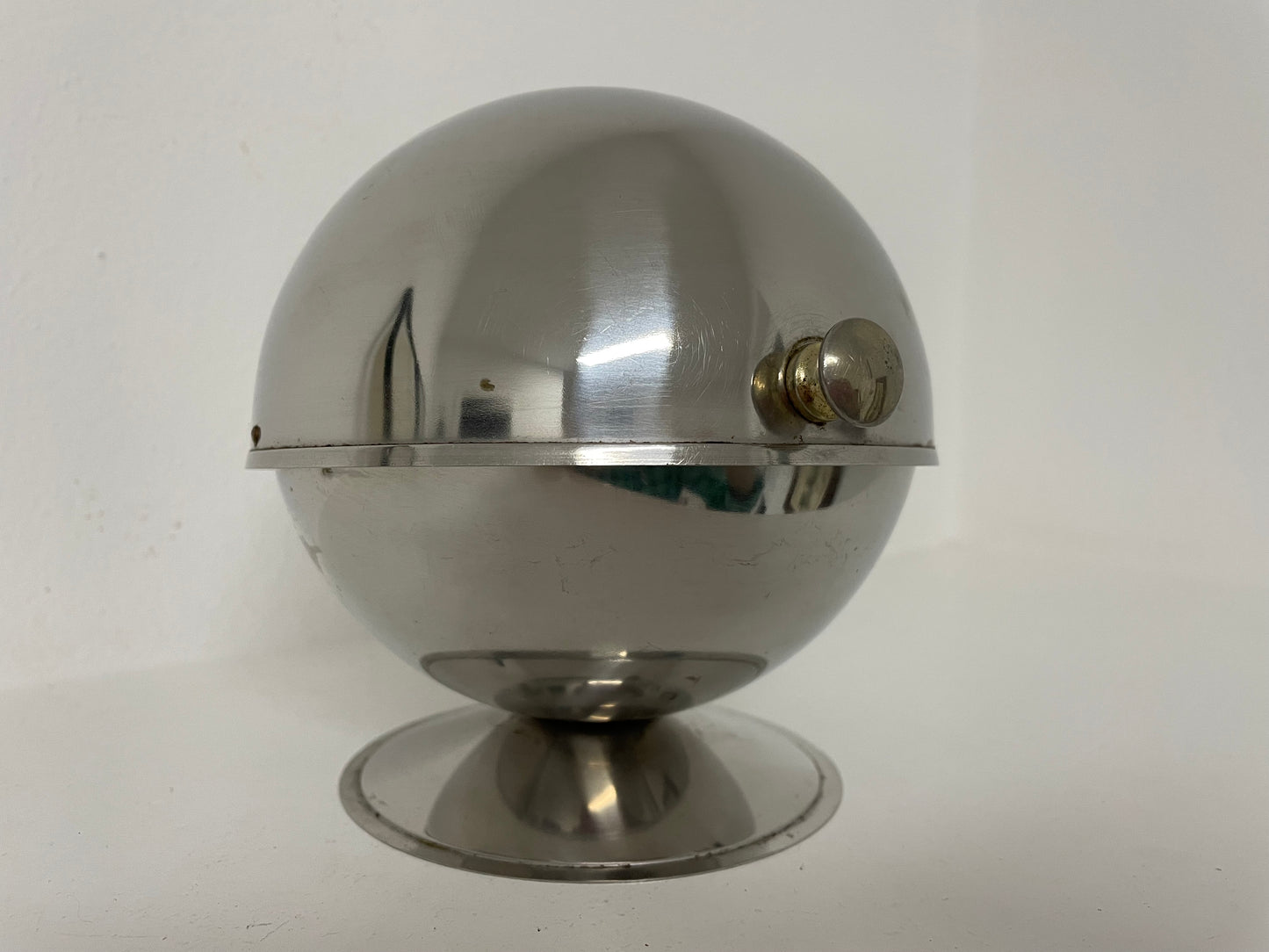 Space Age Steel Sugar Bowl