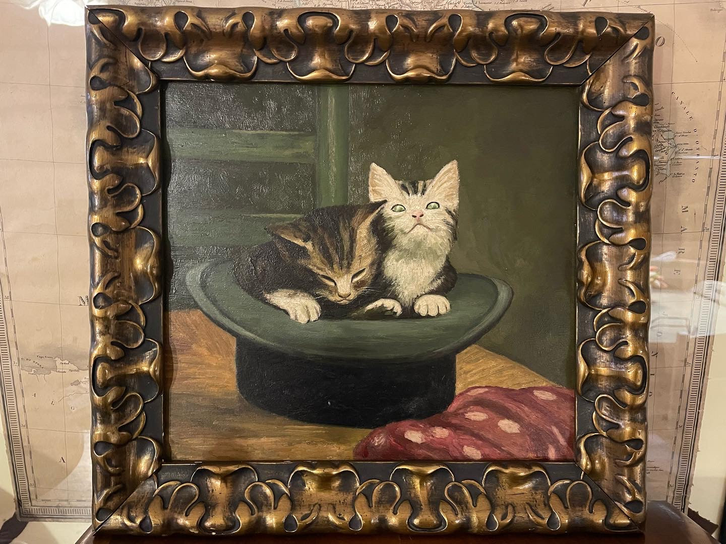 Kittens painting